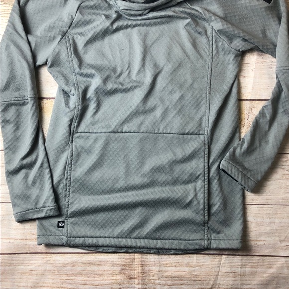 686 Men's Light Gray Hoodie Baselayer - Picture 6 of 9